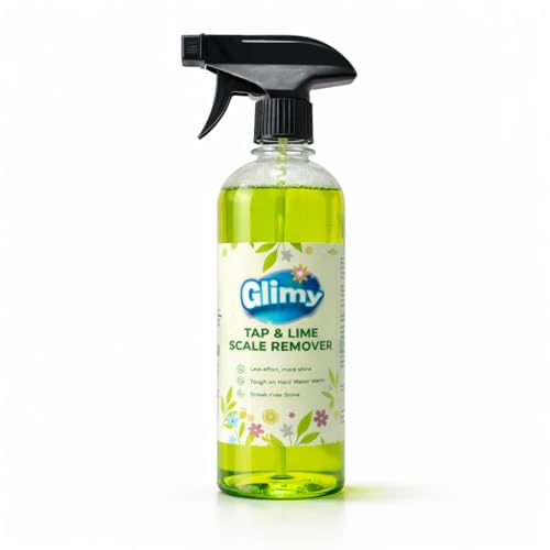 Image of Tap Cleaner & Limescale Remover Spray Pack of 2 x 500 ml | Hard Water Stain Cleaner for Bathroom | Removes Limescale, Soap Scum & Rust Marks | Streak-Free Shine, Multi-Surface Cleaning Spray