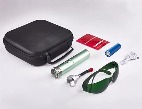 Dispositivo de Tratamiento para Herpes – Terapia de Luz Roja e Infrarroja para Aliviar Dolores en Labios, Orejas, Articulaciones, Rodillas y Cuerpo (GREEN)
