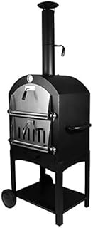 TC-Home Outdoor Pizza Oven, BBQ Charcoal Grill Stainless Steel Wood Fried Cooking, no Included Pizza Stone