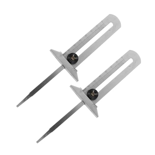 FUNOMOCYA 2Pcs Auto Tire Tread Depth Gauge Reliable Measurement Tool for Tire Wear Accurate Tire Depth Gauge for Cars and Trucks Range Essential for Vehicle Maintenance