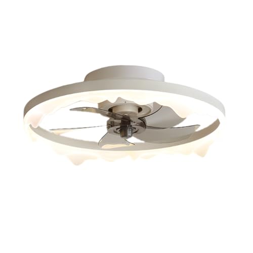 Ventilador de techo sin ruido para dormir con luz LED e iluminación invisible 2