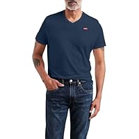 Levi's Original Housemark V-Neck T-Shirt Homme, Dress Blues, L