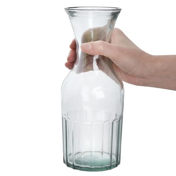 Olympia Carafe Orleans en verre recyclé – 1 litre (boîte de 6)
