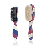 2 Pieces Barber Blade Cleaning Brush Set, Barber Clipper Brush Barber Fading Brush Neck Duster for Hair Cutting (Set-A)
