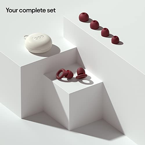 Image of Loop Quiet - Ear Plugs for Sleep - Super Soft, Reusable Hearing Protection in Flexible Silicone for Noise Reduction & Flights - 8 Ear Tips in XS /S /M /L - SNR 24dB & NRR 14 Noise Cancelling - Red