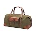 Produktbild DRAKENSBERG Reisetasche 'Sam' - Canvas Weekender Herren und Damen mit Leder im Vintage-Safari-Design, 50L - Oliv-Grün, DR00143