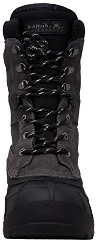 Kamik Men's Nation Plus Snow Boot, Charcoal, 10.5 M US2