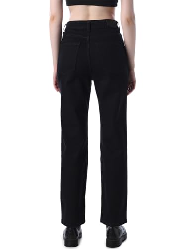 Image of ONLY Women's Solid Slim Fit High Rise Blue Jeans