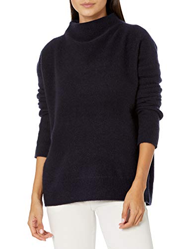 Vince Womens Boiled Funnel Neck Pullover, Coastal, Medium