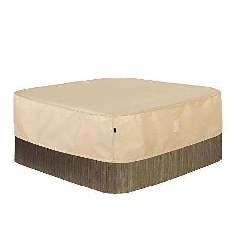 Hentex Square Hot Tub Cover Outdoor SPA Covers (82" Lx69 Wx14 H)