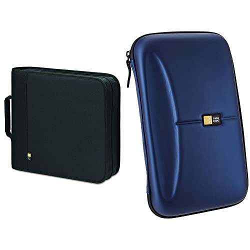 Case Logic Bnb-208 208 Capacity Cd/Dvd Prosleeve Nylon Binder (Black) & Cde-72 72 Capacity Heavy Duty Cd Wallet (Blue) #TOP7