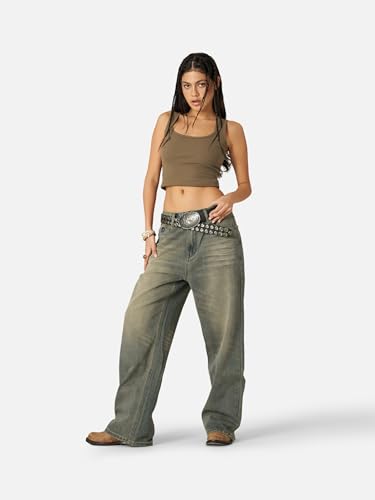 Aelfric Eden Men's Jean Pants Mud Dyeing Washed Jeans Loose Casual Wide Leg Denim Pants Streetwear2