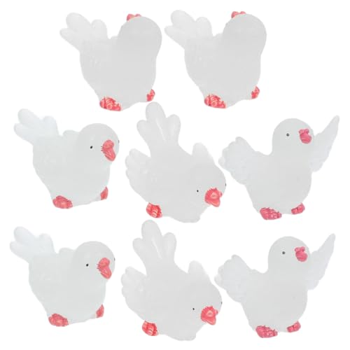 HANABASS 8 Mini Sculture Di Piccioni Ornamenti Realistici Per Acquari Luce Notturna Soffusa Decorazione Per La Casa