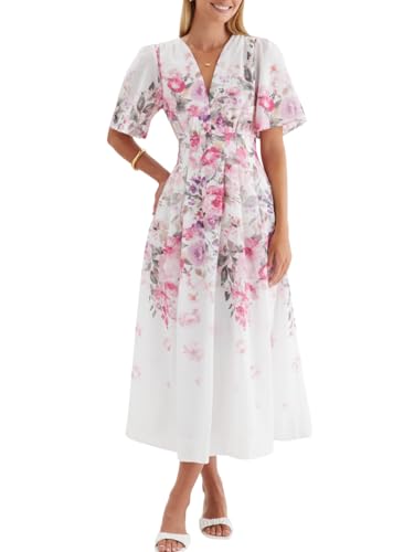 Image of Flessibili Womens Summer Floral Maxi Dress Wedding Guest Party Long Dresses 2026