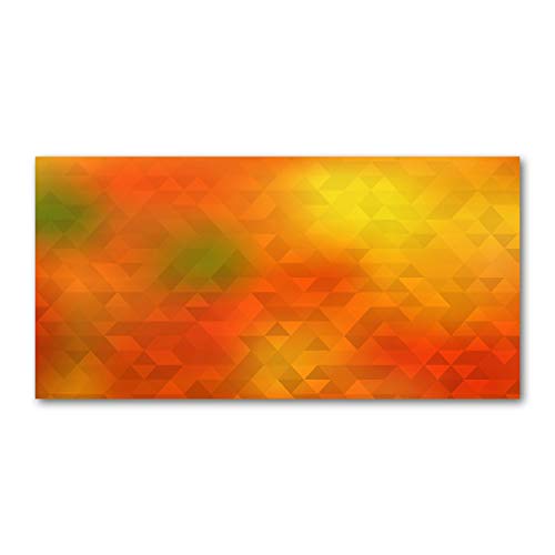 Crédence de cuisine splashback guard orange en verre de sécurité trempé