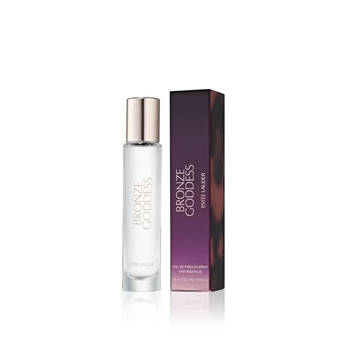 Est&eacute;e Lauder Bronze Goddess Eau de Parfum Spray with Notes of Tiare Flower, Coconut, Amber, Sandalwood and Vanilla | Perfumes for Women, Travel Size, 0.34 Fl Oz