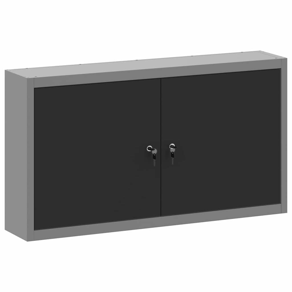 Genérico Armario de Herramientas Negro y Gris 50 x 20 x 55 cm,Bricolaje,Accesorios de Bricolaje,Organización y Almacenamiento de Herramientas,Armarios para herramientas-4103471