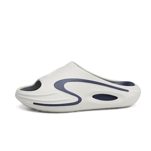 Cloud Slides for Men,Thick Sole Open Toe Mens Pillow Slides Outdoor&Indoor Lightweight House Slippers3