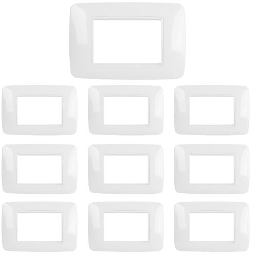 CILIA 3 Moduli Placca Compatibile Con Bticino LIVINGLIGHT,...