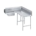 Advance Tabco DTS-K70-72R Korner-Soil Dishtable, L-Shaped, Right-To-Left, 10-1/2"H Backsplash, W/