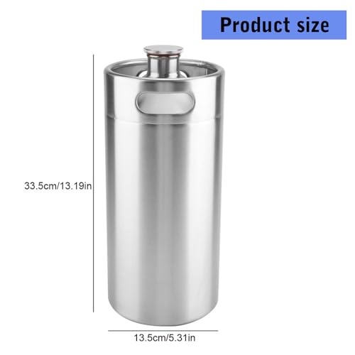 Fût à bière en acier inoxydable 4L Homebrews pour le camping