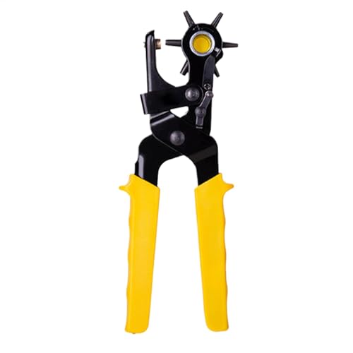YNPQTDS Revolver Kit de pinces perforatrices pour cuir | Pince à perforer de ceinture renouvelable | Perforatrice de tissu | Kit de perforatrice rotative...
