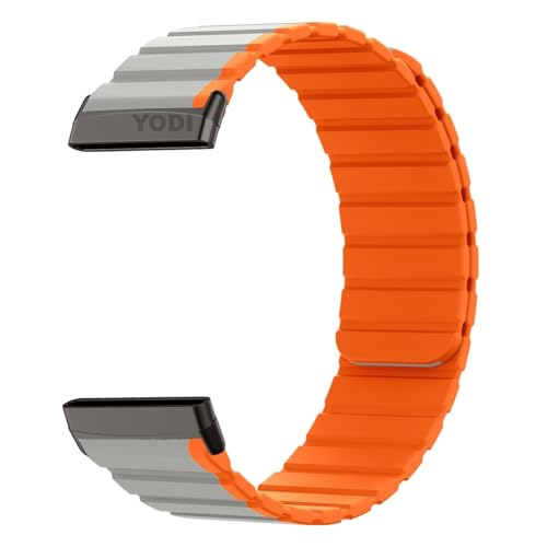 Image of YODI Watch Band Compatible with Fitbit Versa 4 / Fit bit Versa 3 / Fitbit Sense /Sense 2 Band, Soft Replacement Silicone Wristband for Women Flexible Waterproof Sport Watch Strap for Men Large