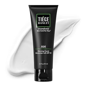 Tiege Hanley Mens Face Moisturizer, Morning Facial Moisturizer with SPF 20 – Men’s Face & Skin Care Cream for Long-Lasting Hydration – Promotes Even Skin Tone, Safe for Sensitive Skin (2.5 Fl Oz) (AM)