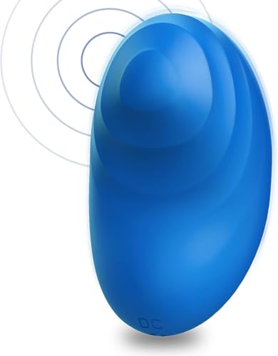 Siatelo Multifunctional Handheld Soft Face Electric Massager for Eye, Finger, Neck, Shoulder, Body Massage Tool and TMJ Pain Relief Muscle Relaxation (Blue)