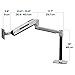 Ergotron – LX Sit-Stand Single Monitor Arm, VESA Desk Mount – for Monitors Up to 42 Inches, 7 to 25 lbs – Polished Aluminum