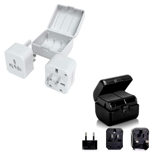 ThtRht 2 Pack Universal Travel Adapter Compact World Travel Adapter