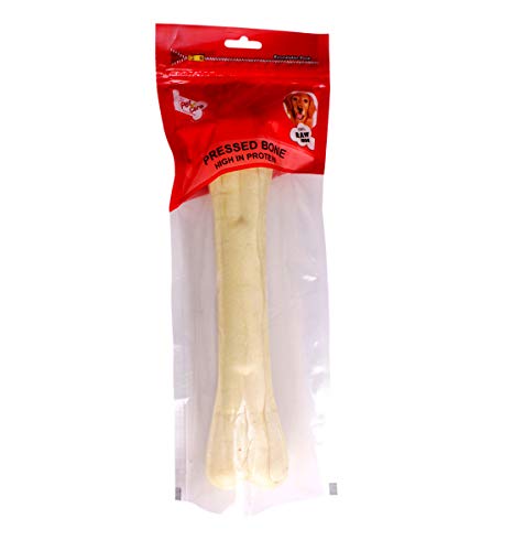 Pet en Care Pressed Bone (10 inches – 1×1 Pieces) Export Quality (Set of 2), Brown, PCR11