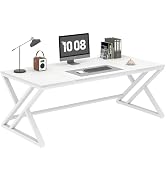 Mudmasa Bureau, computertafel, wit, pc-tafel, werktafel, eettafel, vergadertafel