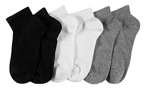 Sof Sole Women’s Multi-Pack Low Quarter Non-Cushioned Super Soft Comfort Basic Ankle Sock (6-pair)