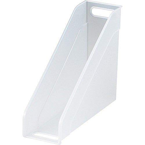 サンカ 収納ボックス ファイルケース スタンドS クリア (幅11x奥行32.8x高さ26.3cm) ナチュラ ソートボックス NSO-SSCL 日本製