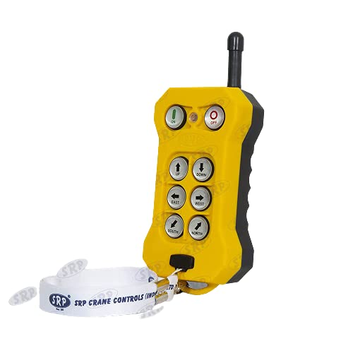 Image of SRP Single Speed Crane Wireless Radio Remote Control 6 Push Button Switch Industrial Channel Electric Lift Hoist Radio Switch Receiver (6+2) Button - 24V DC