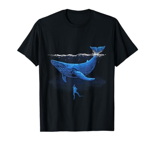 Baleine Océan Cadeau pour Plongeur Plongée sous-Marine T-Shirt