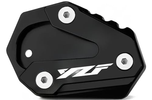 Béquille extension de latérale plaque d'agrandissement YAMAHA YZF-R6 noire moto