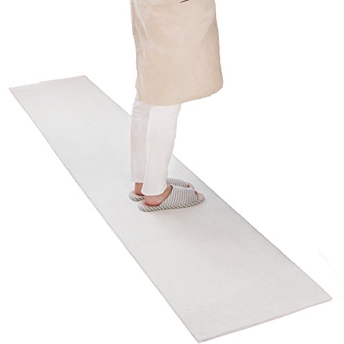 オカ 乾度良好Dナチュレ ロングマット ホワイト 約50cm×270cm