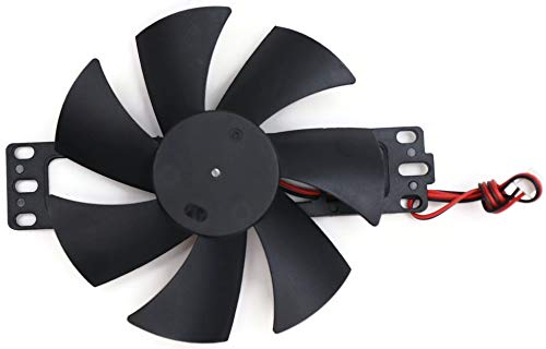 Electronic Spices DV 18V Plastic Brushless Cooling Fan For Induction Cooker Repair Accessories Cooler (Black)