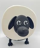 Animal Toilet Paper Holder β Funny Bathroom Decor for Farmhouse or Kidsβ Bathroom β Cute and Functional TP Roll Stand (Black Dog)