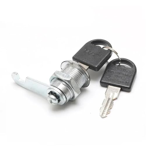 Serrure de classeur MA118 à came cylindre en fer avec écrou 16mm - 7
