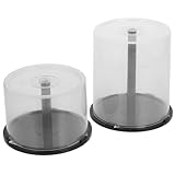 Grand espace de rangement : ce seau offre un espace généreux pour ranger de nombreux CD et dvd, gardant votre collection organisée et accessible. disques cd-rw vierges, boîtier cd/dvd inclus