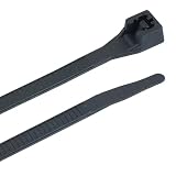 Gardner Bender 46-308UVB Cable Tie, 8 inch., 75 lb. Tensile Strength, Wire / Cord Management Industrial and Household Use, Nylon Zip Tie, 100 Pk., UV Resistant Black