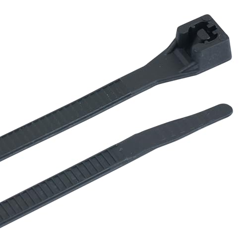 Gardner Bender 46-308UVB Cable Tie, 8 inch., 75 lb. Tensile Strength, Wire / Cord Management Industrial and Household Use, Nylon Zip Tie, 100 Pk., UV Resistant Black