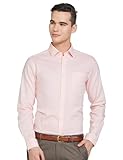 Luxrio Camisa formal Slim FIt para Hombre || Camisa para Hombre || Camisa elegante para hombre || Camisa lisa para hombre || Camisa sólida para hombre, Coral, 46