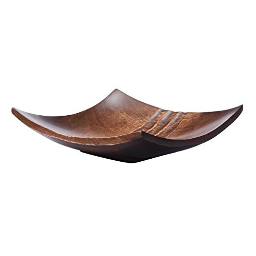Villacera 83-DT5810 inc Handmade 8-inch Brown Mango Square Decorative Serving Tray | Dinner