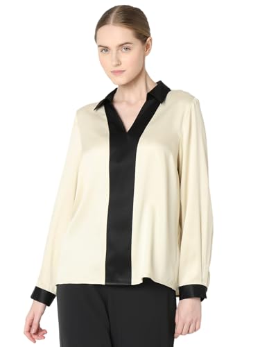 Image of VERO Moda Women's V-Neck Pleating Detail Top