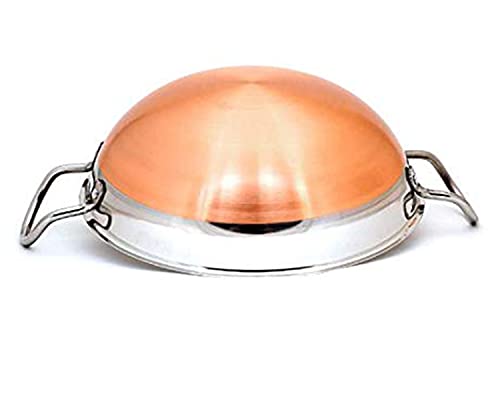 Image of BLeaf Stainless Steel-Copper Bottom Kadhai /Frying Kadhai
