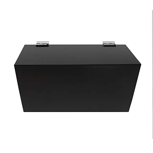 Image of Face Mask Dispenser | Acrylic Mask Box with Cover for Storing and Dispensing Personal Face Masks (Black)